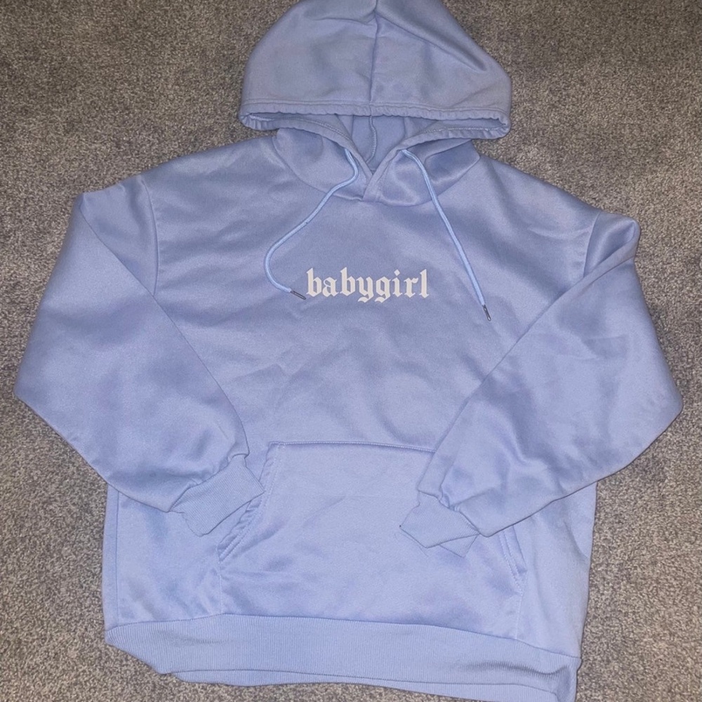 Baby blue hoodie